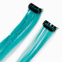 Green Ombr&eacute; Faux Hair Clip In Extensions - 2 Pack,
