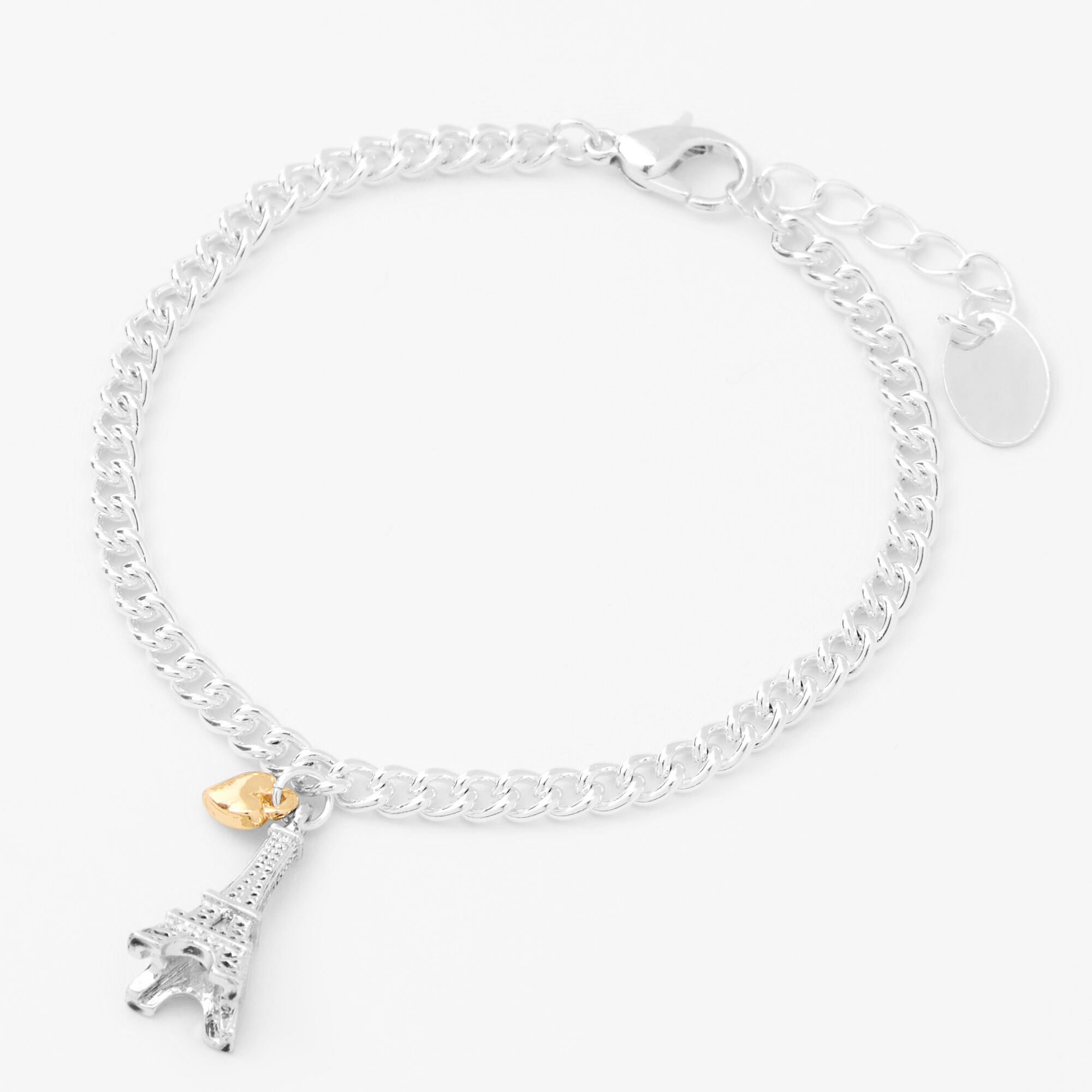 Lot de bijoux Tour Eiffel couleur argentée - Lot de 2,