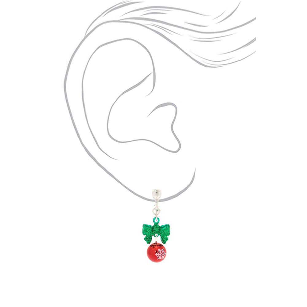 Pendantes à clip grelots de Noël 2,5 cm,