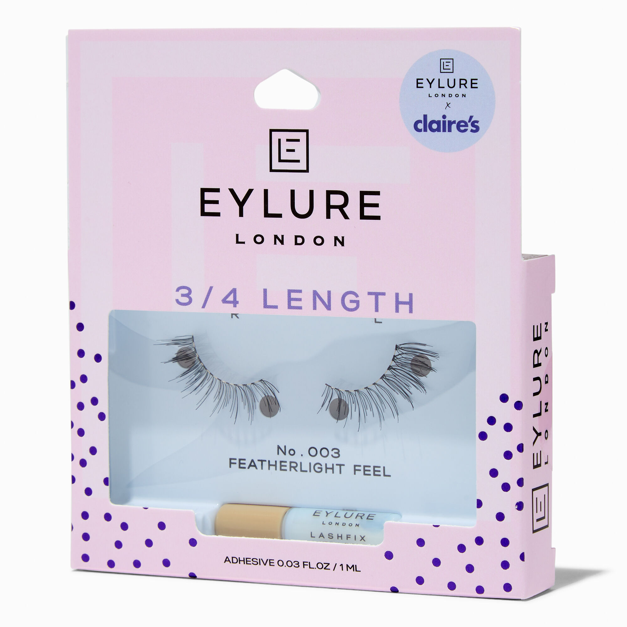 Eylure Claire's Exclusive 3/4 Length False Lashes - No. 003,