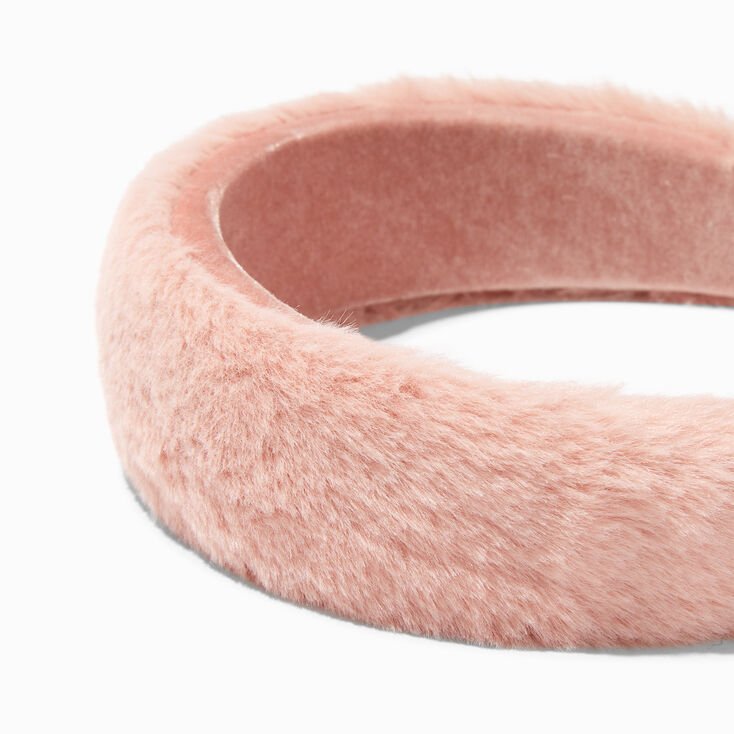 Pink Mauve Furry Headband,