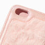 Pink Furry Booklet Phone Case - Fits iPhone&reg; 6/7/8/SE,