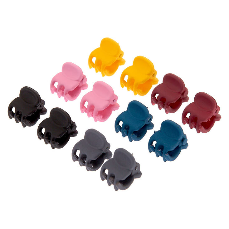 Claire's Lot de 12 mini pinces à cheveux style automnal au fini mat