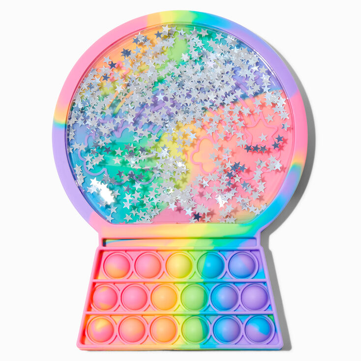 Rainbow Snowglobe 8&#39;&#39; Shaker Fidget Toy,