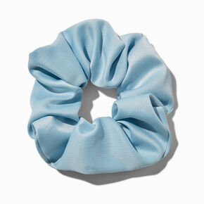Light Blue Satin Hair Scrunchie,