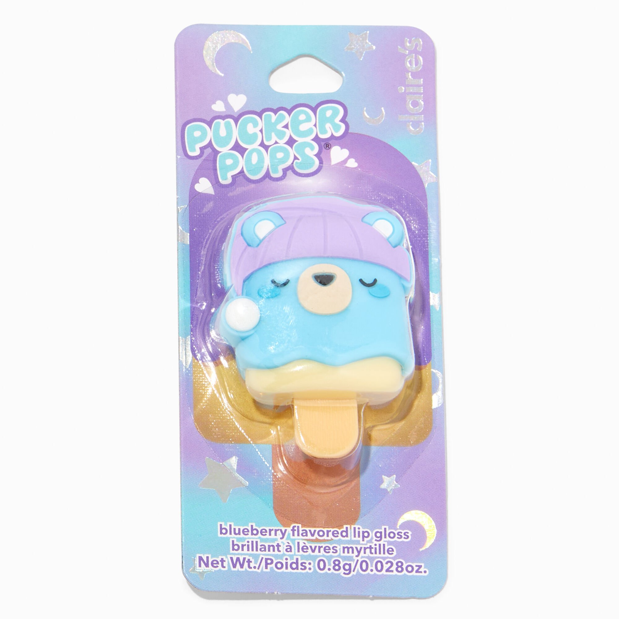 Pucker Pops® Sleepy Bear Lip Gloss - Blueberry,