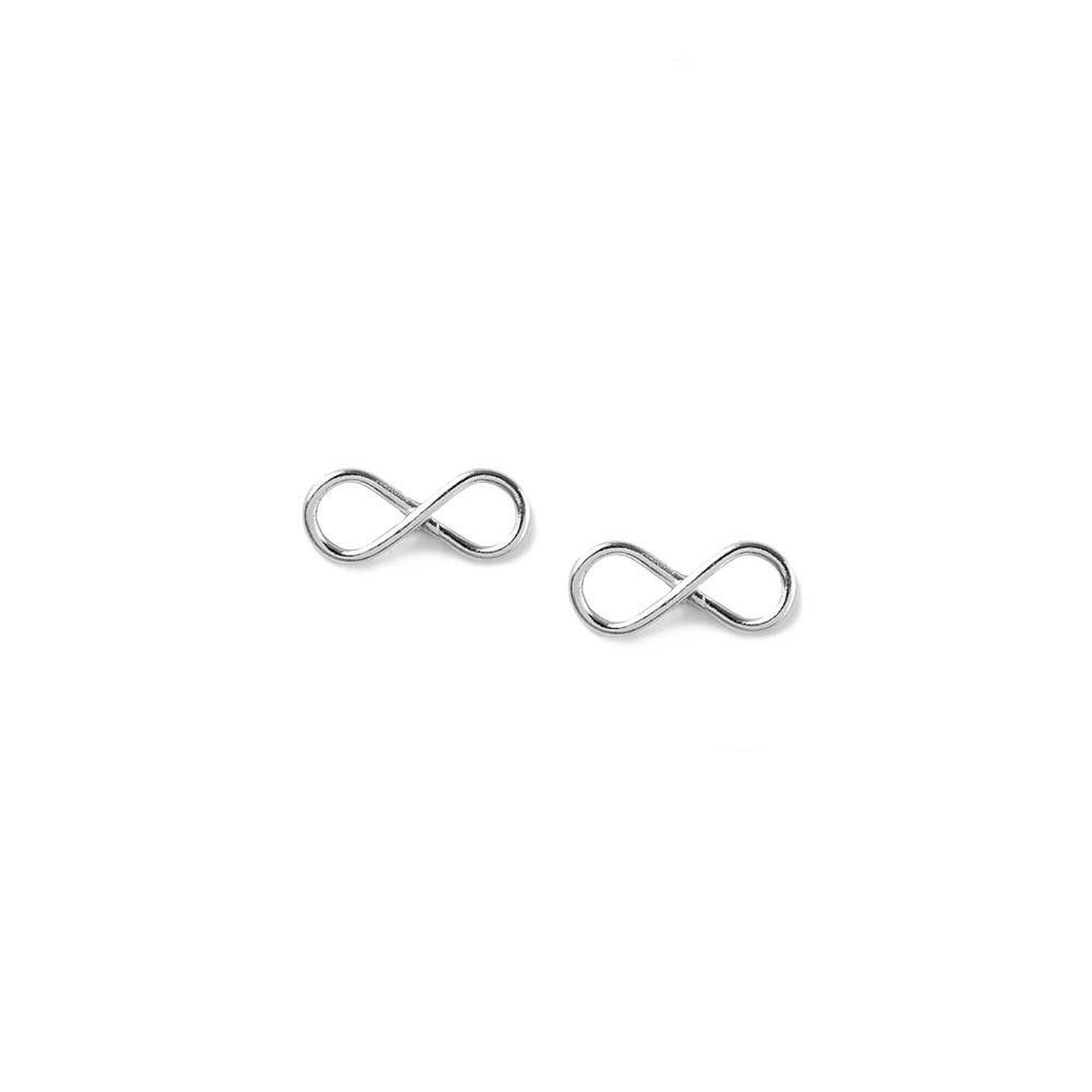 Made in Italy Crystal Oval Infinity Hoop Earrings in 10K Gold | Banter