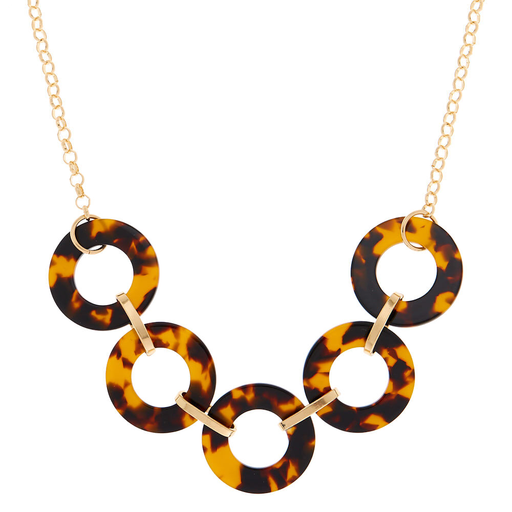 Tortoise shell statement necklace online