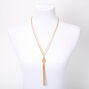 Gold Knotted Snake Chain Long Pendant Necklace,