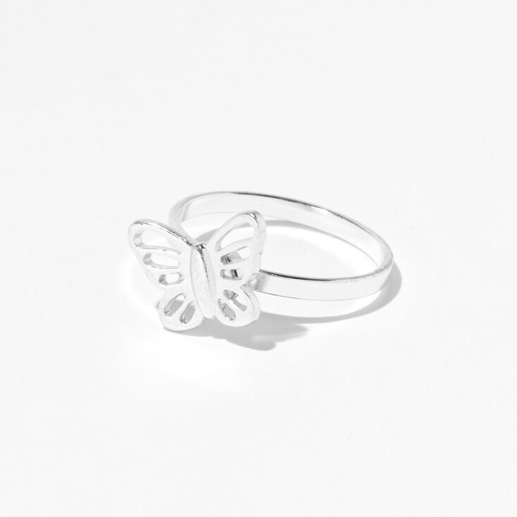 Silver Butterfly Fidget Ring,