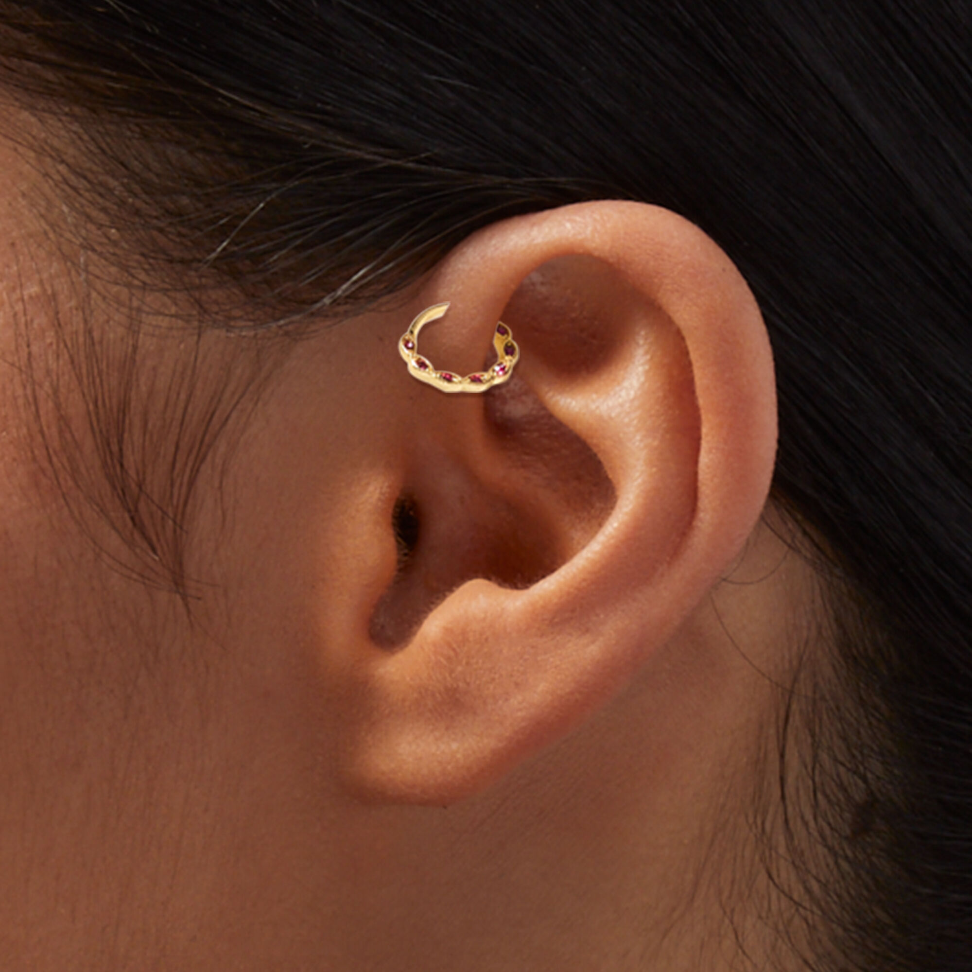 AllerPierce 6Pcs 16G Cartilage Earrings Cubic India | Ubuy