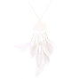 Silver Tree Dreamcatcher Feather Long Pendant Necklace,