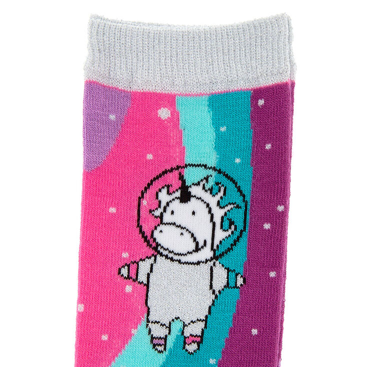 Unicorn Astronaut Crew Socks,