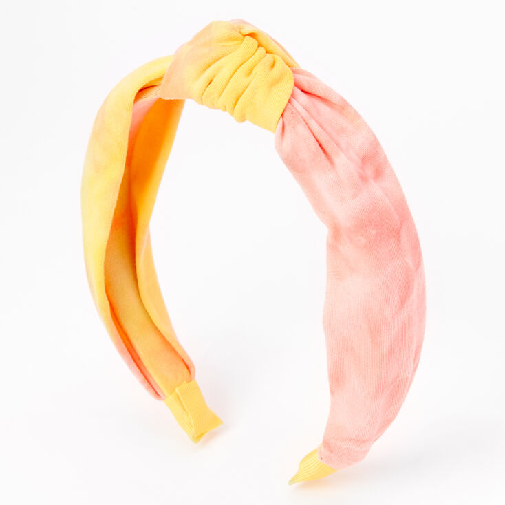 Claire's Serre-tête noué tie-dye coucher de soleil