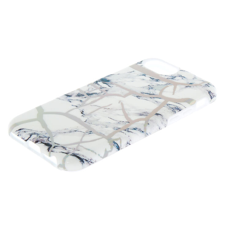 Holographic Cracked Marble Protective Phone Case - Fits iPhone 6/7/8/SE,