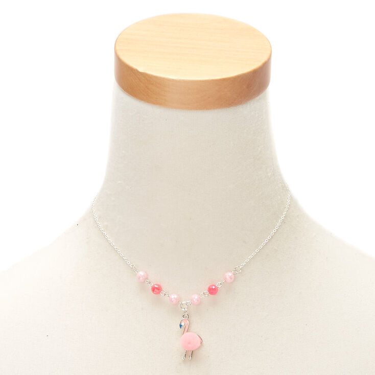 Claire&#39;s Club Flamingo Puff Jewellery Set - Pink, 3 Pack,