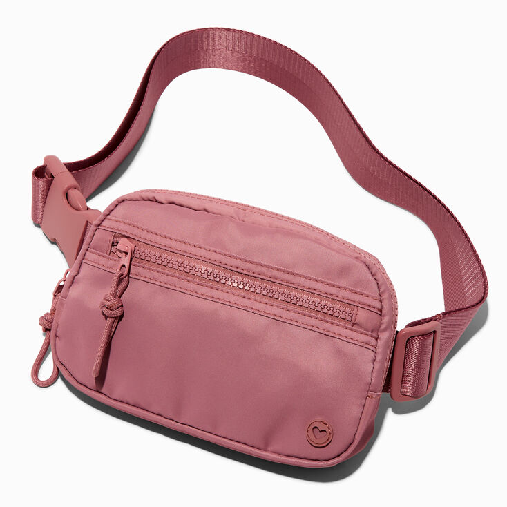 Mauve Nylon Belt Bag,