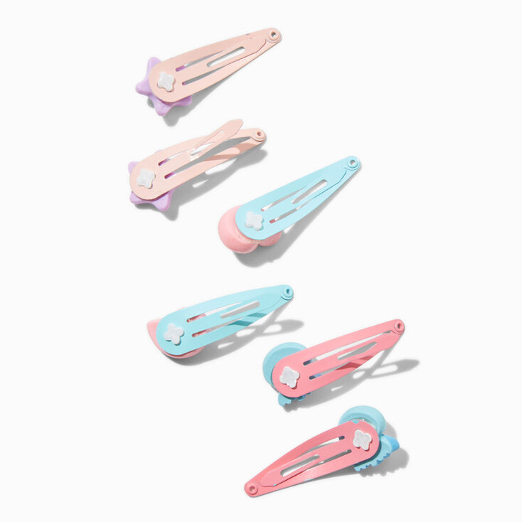 Claire&#39;s Club Seashell Snap Hair Clips - 6 Pack,