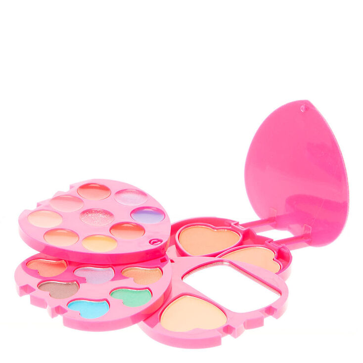 Palette de maquillage c&oelig;ur paillet&eacute;,
