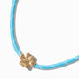 Light Blue Rope Paw Pendant Necklace,
