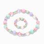 Claire&#39;s Club Pastel Rainbow Beaded Jewellery Set - 3 Pack,