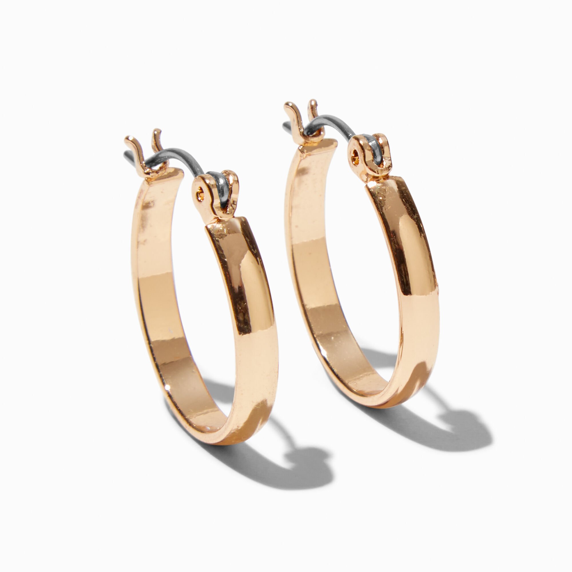 Gold-tone 15mm Hoops,