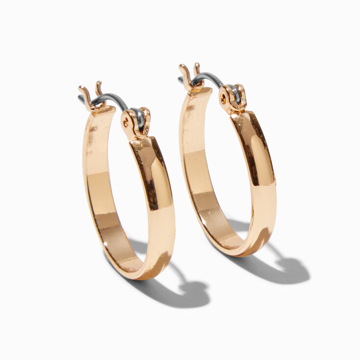 Gold-tone 15mm Hoops,