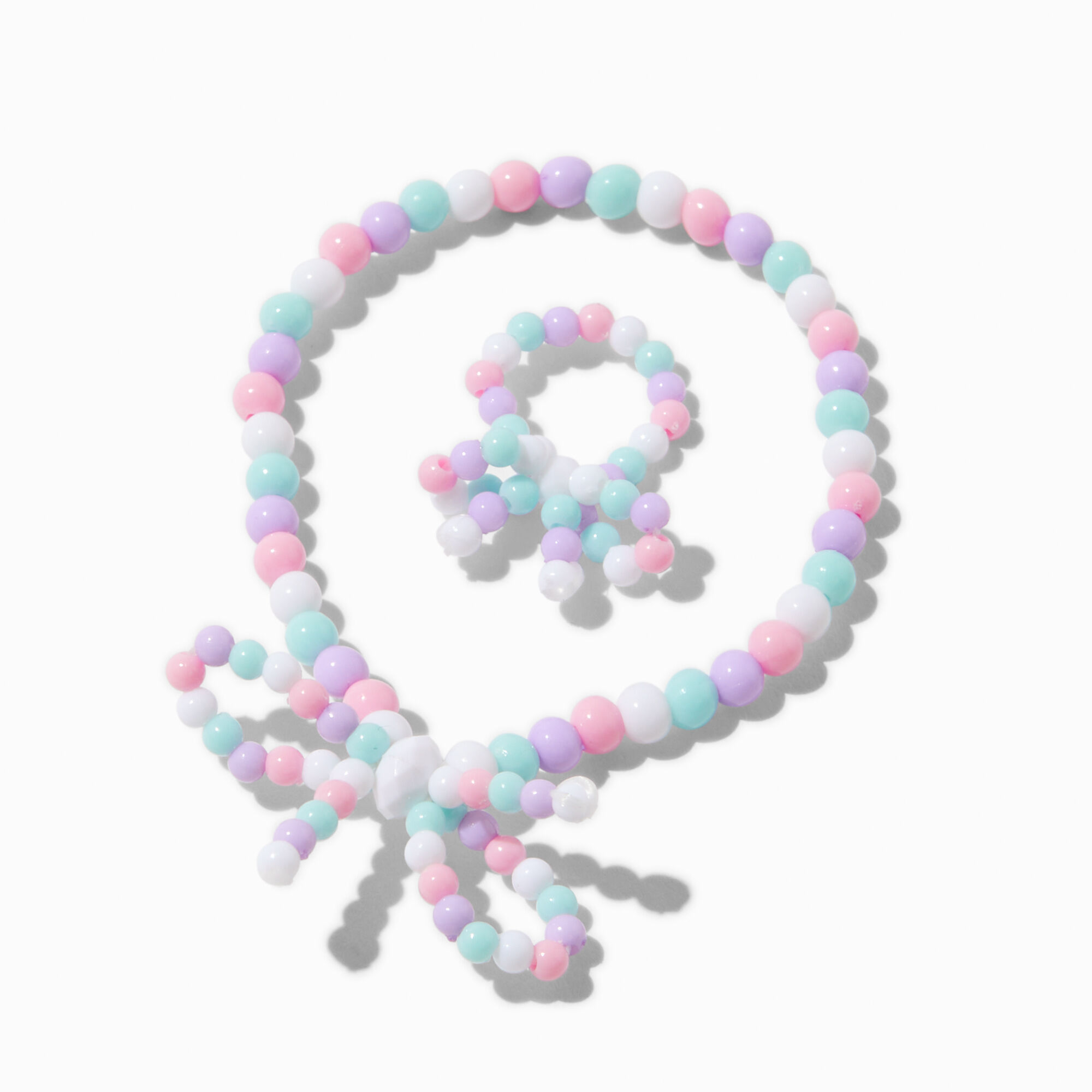 Parure de bijoux perlés nœud pastel Claire's Club - Lot de 3,