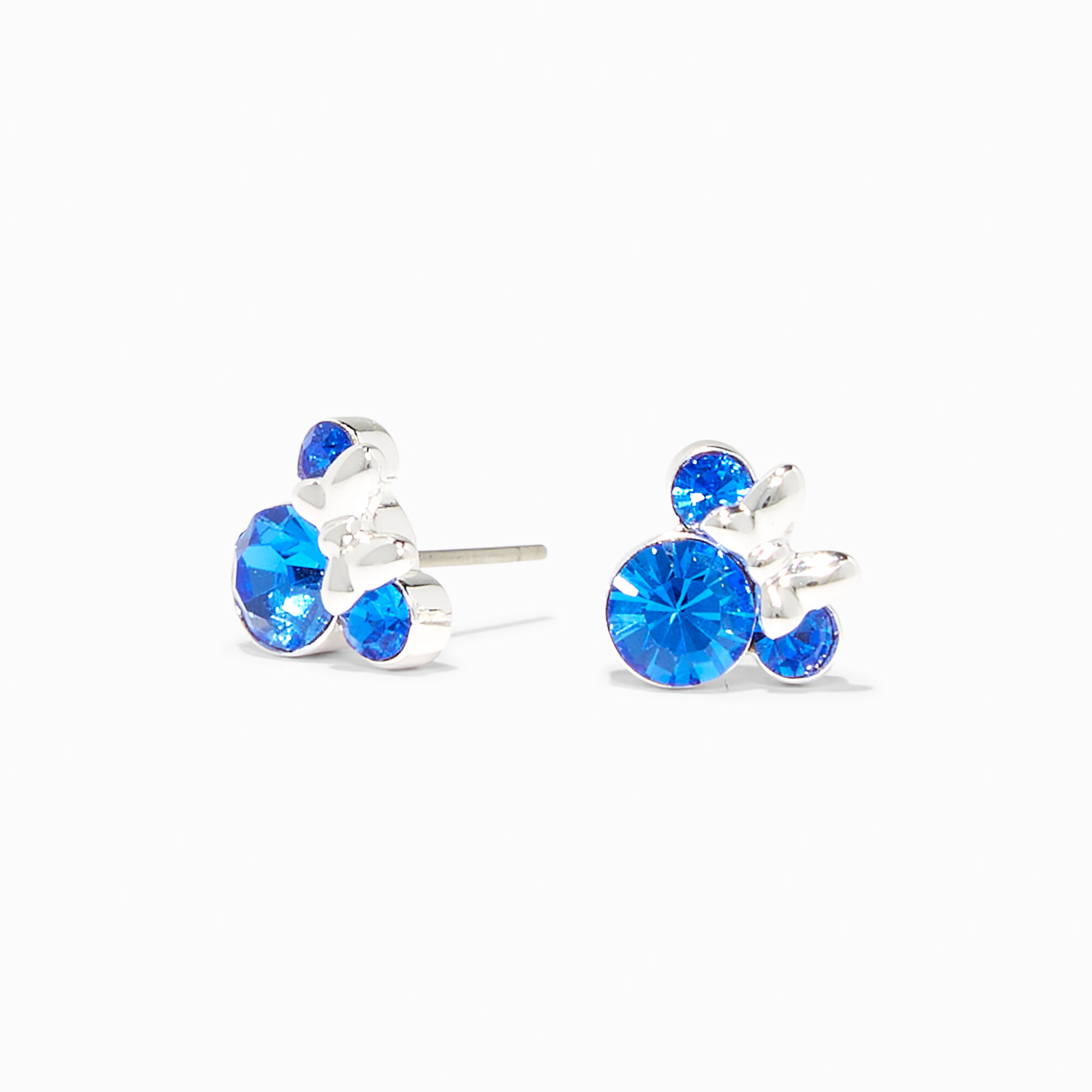 Disney Minnie Mouse Birthstone Sterling Silver Stud Earrings - September,