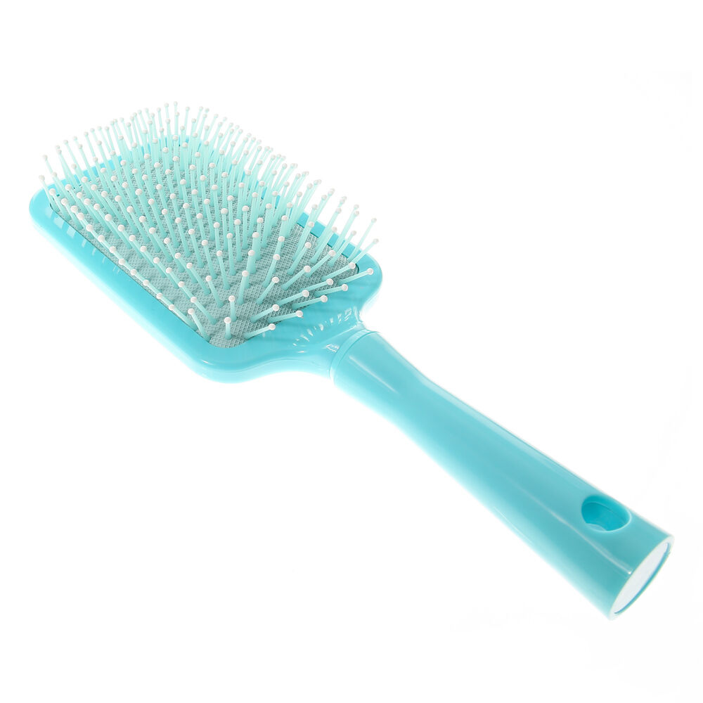 Mint Chevron Bon Voyage Hair Brush,
