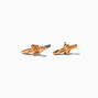 Gold-tone Dagger Stud Earrings,