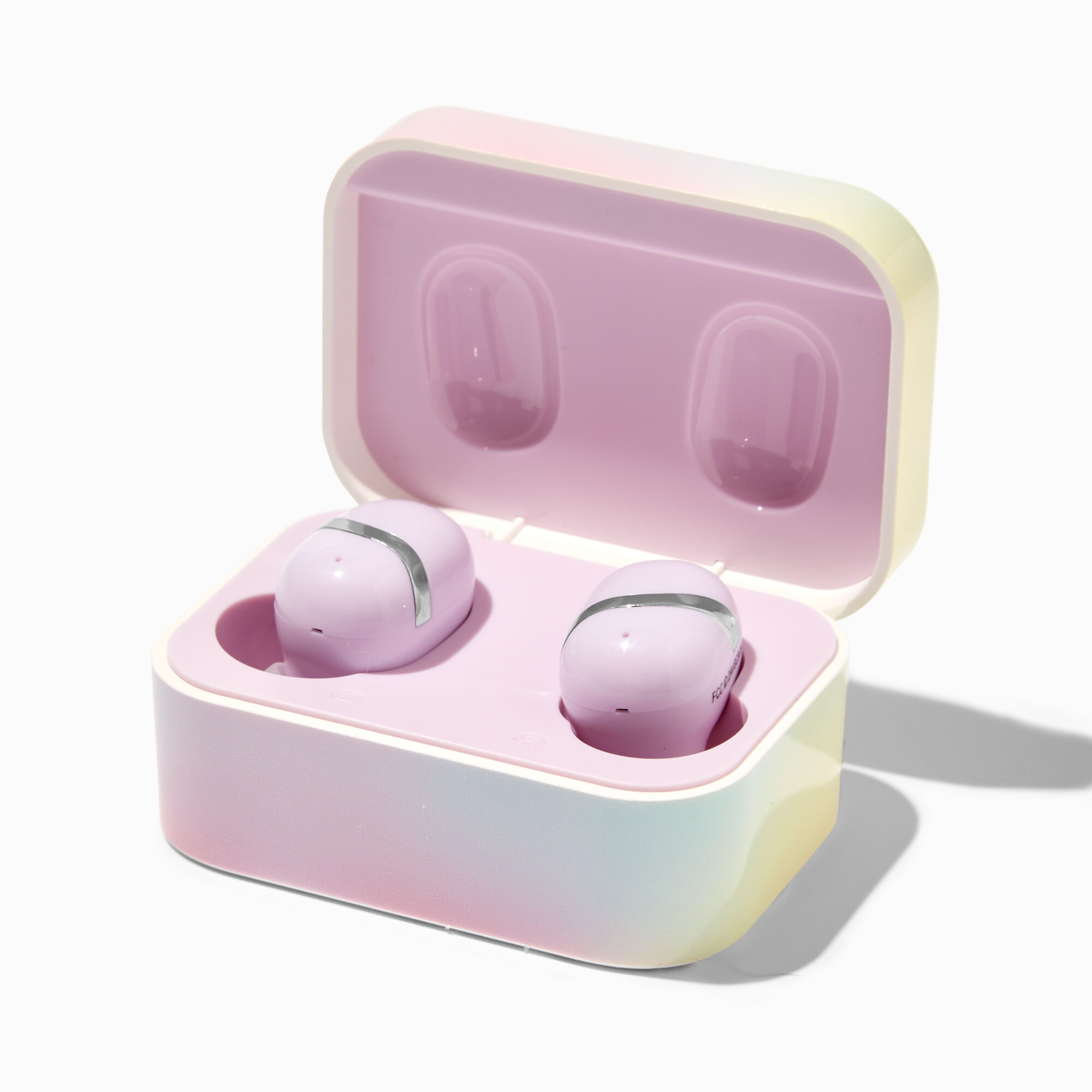 View Claires Wireless Earbuds In Case Pastel Ombre information