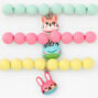 Claire&#39;s Club Bunny, Hamster, &amp; Frog Beaded Stretch Bracelets - 3 Pack,