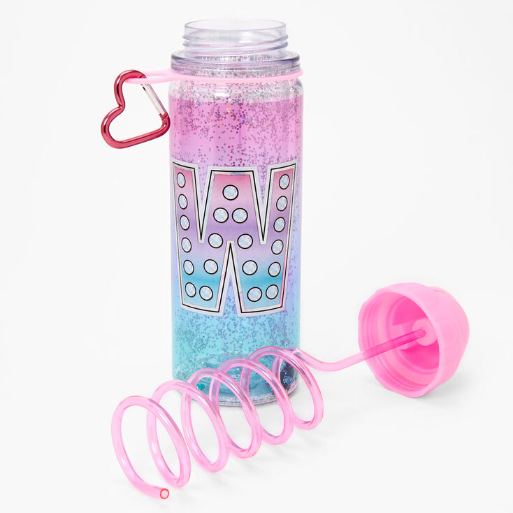 Initial Water Bottle - Pink, W,