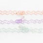 Claire&#39;s Club Glitter Charm Tattoo Choker Necklaces - 3 Pack,