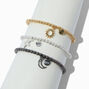 Best Friends Mixed Metal Celestial Beaded Stretch Bracelets - 3 Pack,