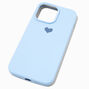 Baby Blue Heart Phone Case - Fits iPhone 14 Pro Max,