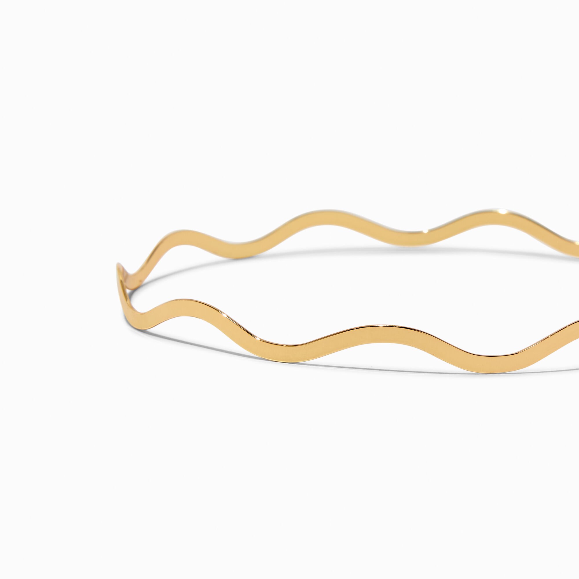 Gold Zig Zag Metal Headband,