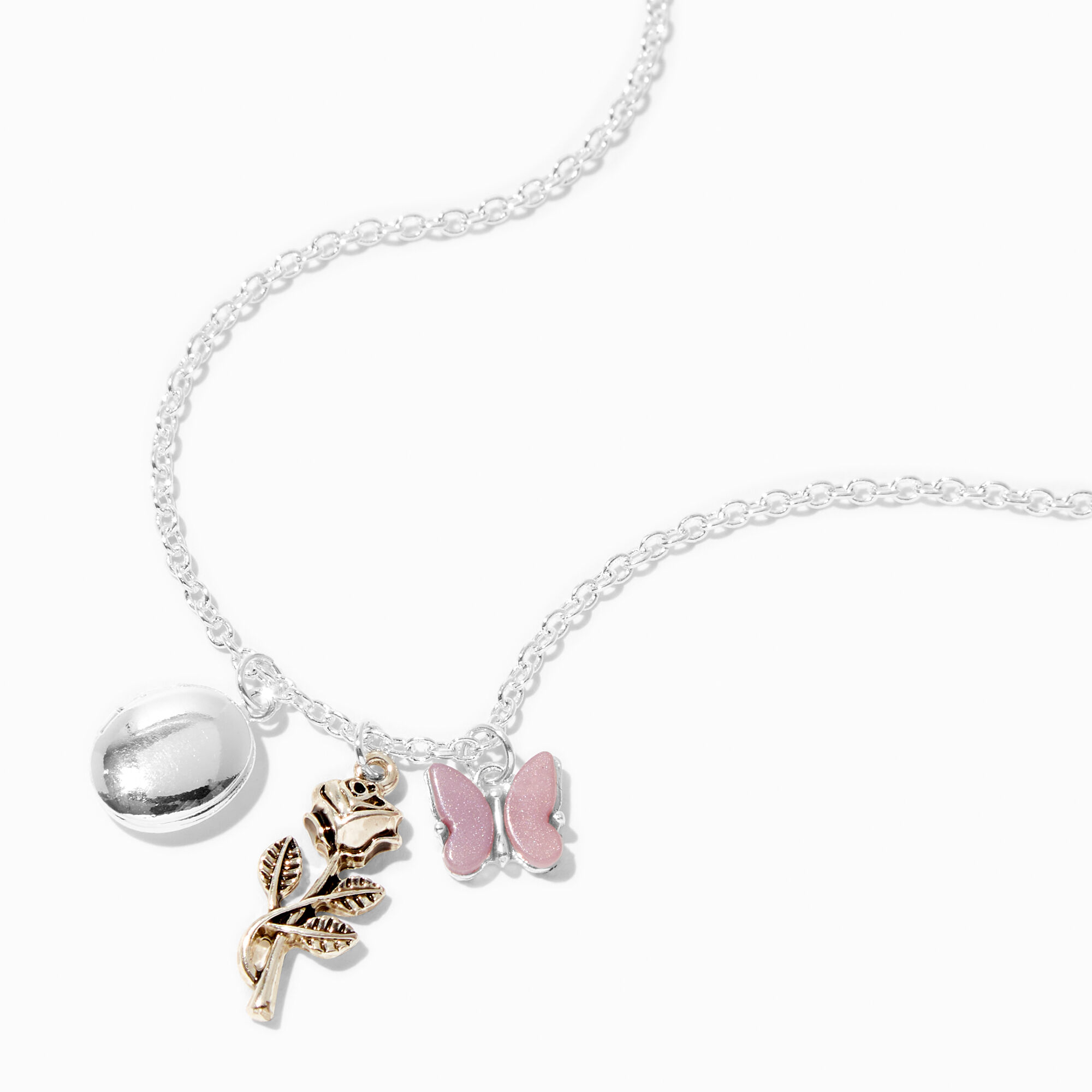 Claire's butterfly necklace sale