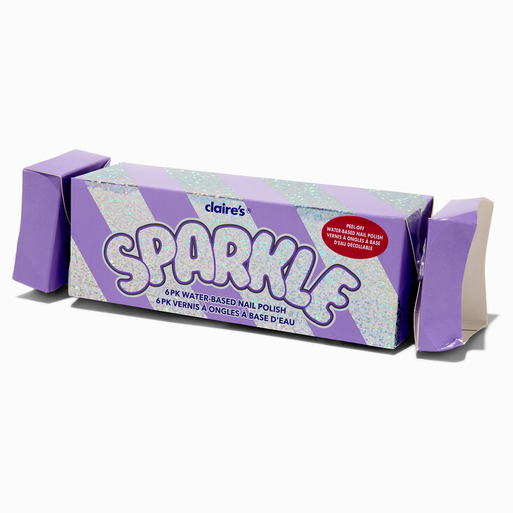 Lot de vernis &agrave; ongles peel off Candy Sparkle - Lot de 6,