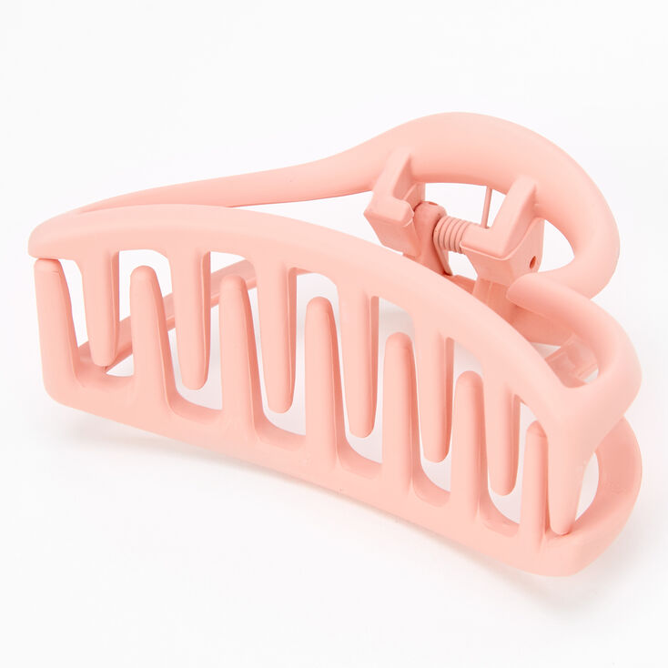 Medium Matte Hair Claw - Blush Pink | Claire's US