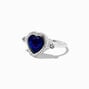 Heart Mood Silver-tone Ring,