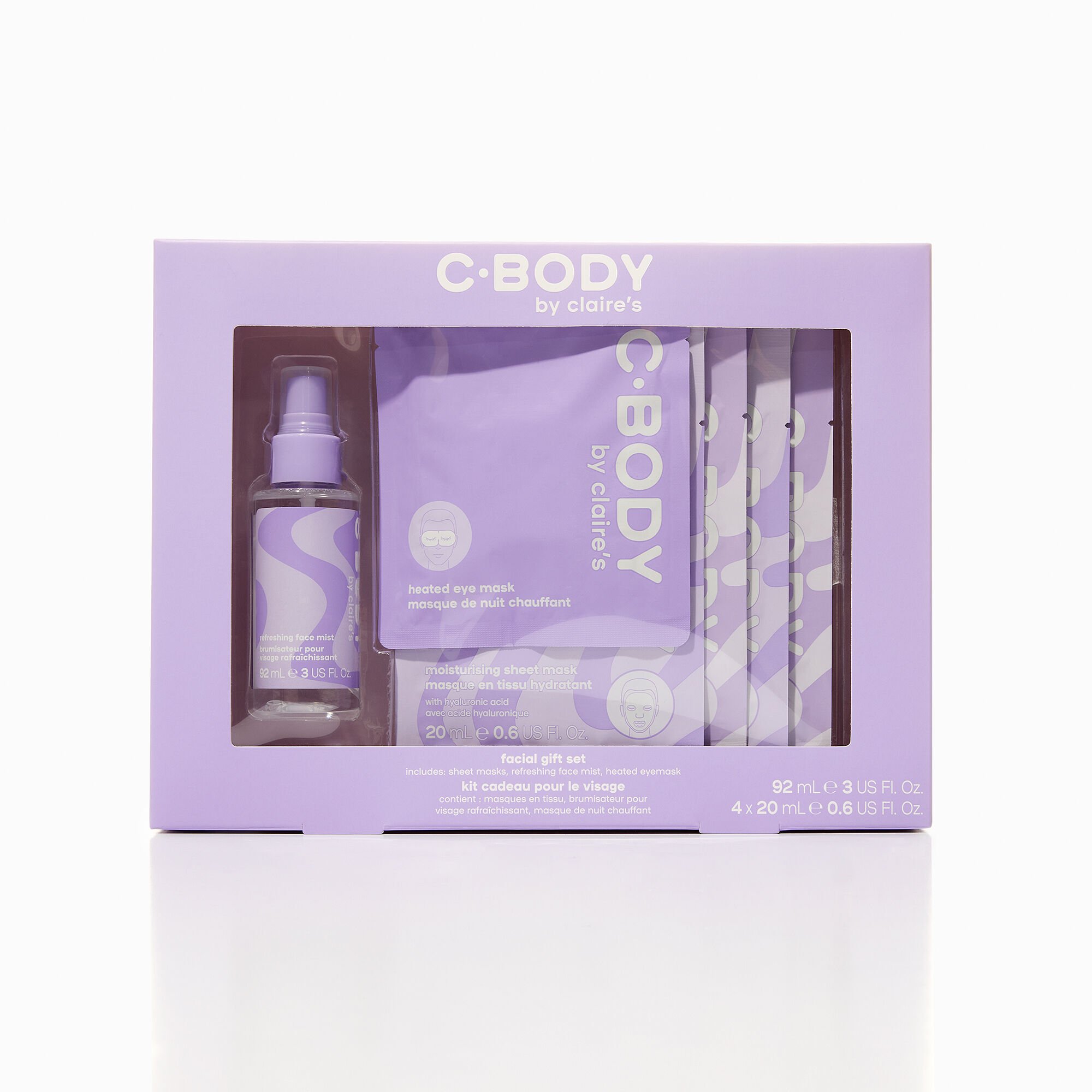 View Cbody By Claires Vegan Facial Gift Set 6 Pack information