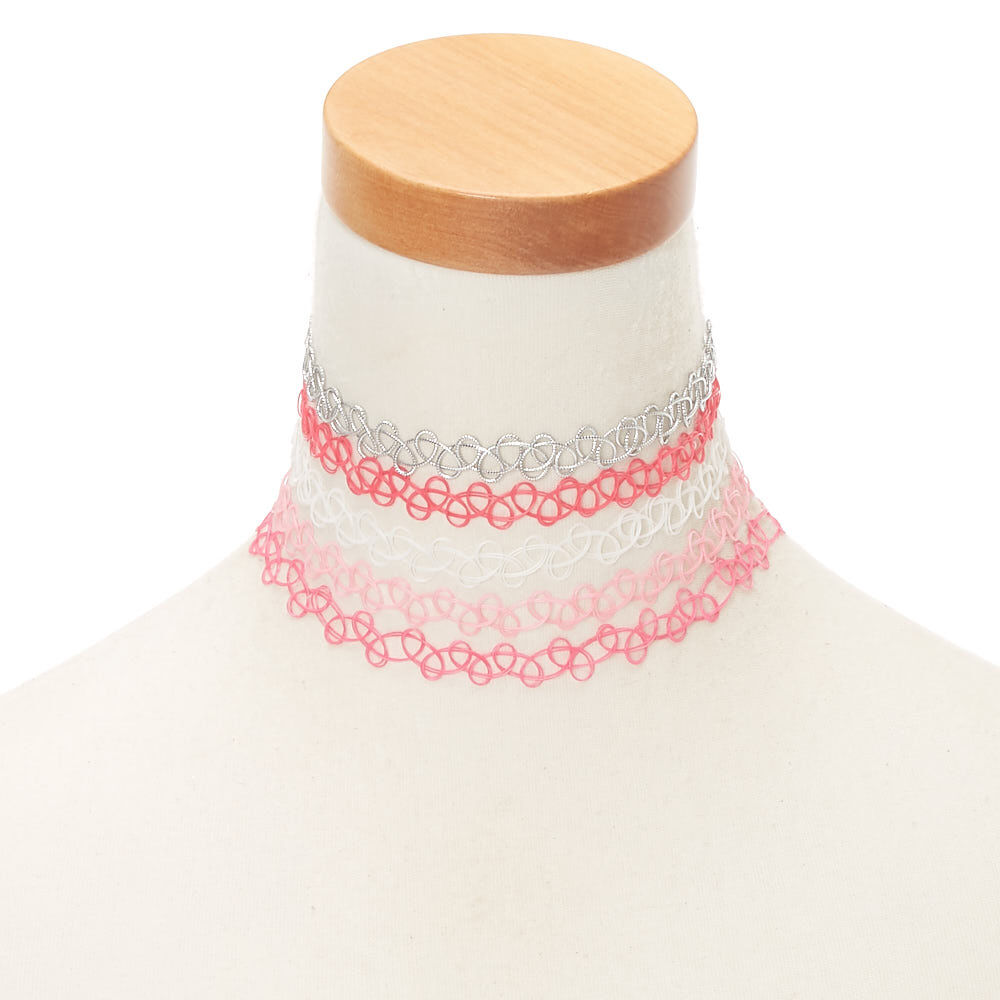Baby pink choker best sale