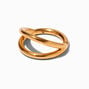 16G Gold-tone Titanium Double Row Nose Ring,