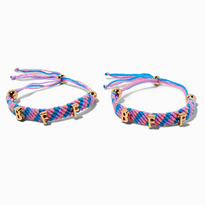 Best Friends Woven Adjustable Bracelets - 2 Pack,