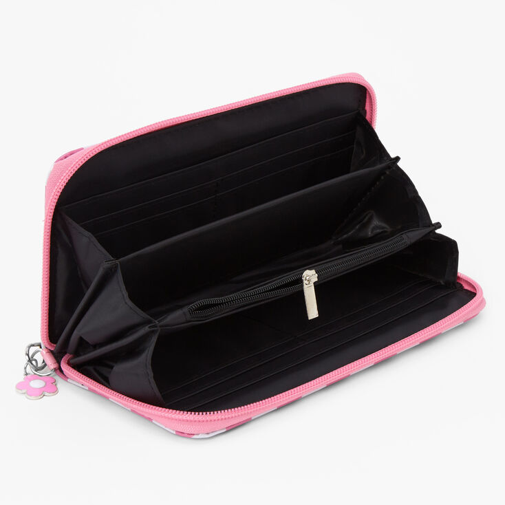Pink Checkerboard Wristlet,