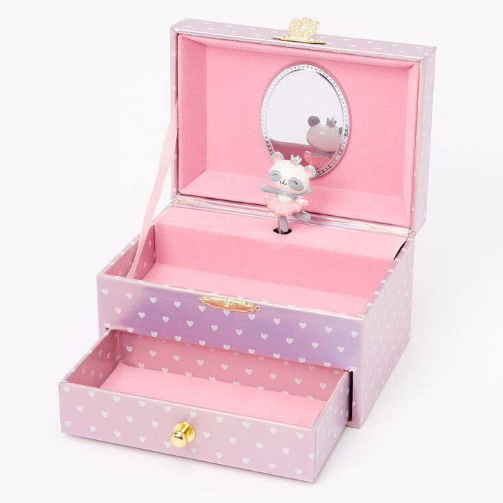 Claire S Club Paige The Panda Ballerina Musical Jewelry Box Claire S Us