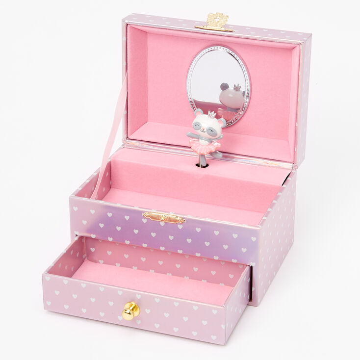 Claire&#39;s Club Paige the Panda Ballerina Musical Jewelry Box,