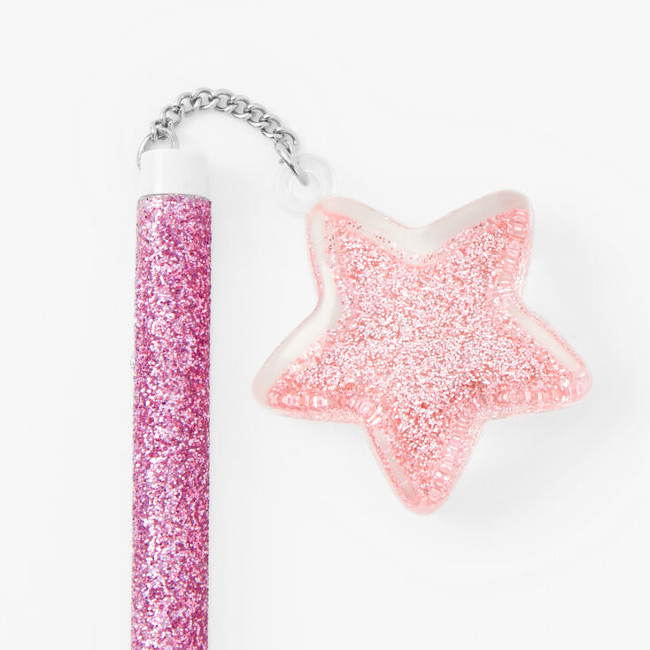 Glitter Star Topper Pen - Pink,